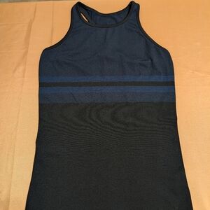 Ryka Black Athletic Tank With Blue Stripes